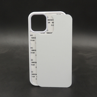 Coque de téléphone en caoutchouc souple Offres Spéciales 2D blanc Sublimation pour iphone12 mini/12/12 PRO MAX avec tôle