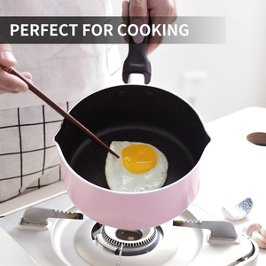 Vente en gros d'usine OEM/ODM : Casserole classique en aluminium antiadhésive à induction effet marbre pour accessoires de cuisine - Product Image 4