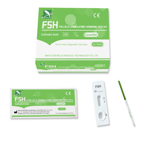 DEEPBLUE Bande de <span class=keywords><strong>test</strong></span> de ménopause FSH en une étape/Cassette/Dispositif médical domestique manuel en plastique Midstream - Product Image 1