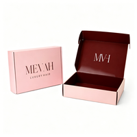 Boîte d'expédition en carton ondulé personnalisée avec design de marque pour la livraison de vêtements en ligne, boîte de colisage en papier