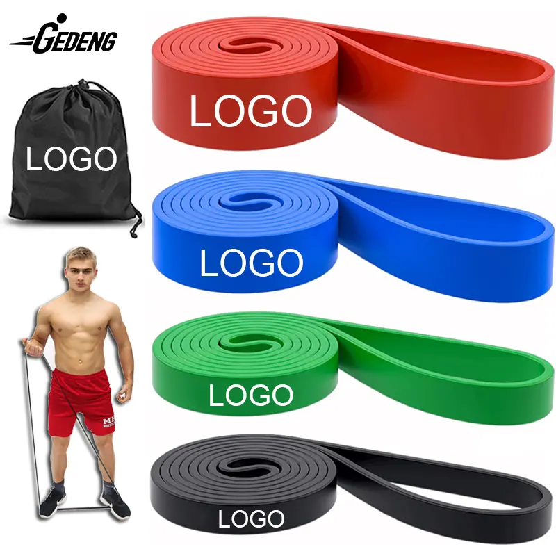 Amazon Hot Selling 100% Latex Pull up Assist Band Heavy Duty Fitness Resistance Band Set Exercise Power Bands