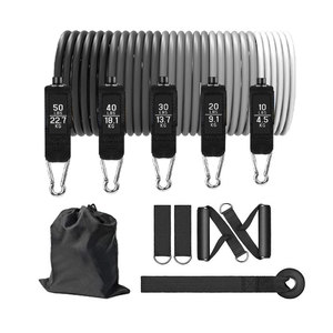 Chất Lượng Cao 100% Cao Cao Su Thiên Nhiên 11 Pcs Resistance Bands Thiết Lập Với Tay Cầm 150 Lbs Tập Thể Dục Ban Nhạc Cho Làm Việc Trong Phòng Tập Thể Dục Sử Dụng Nhà - Product Image 3