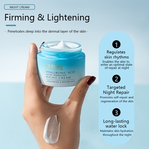 DR RASHEL <span class=keywords><strong>Crema</strong></span> Notte Sbiancante con Acido Ialuronico Ultra Idratante, Rassodante, Schiarente e Promotore della Circolazione - Product Image 4