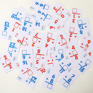 <span class=keywords><strong>Jeu</strong></span> de cartes d'éducation mathématique précoce pour enfants de conception unique avec emballage d'estampage à chaud coloré - Product Image 6