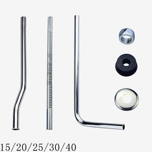 Accessoires pour urinoir linéaire en acier inoxydable, tuyau de drainage, tuyau d'arrivée d'eau, tuyau ondulé prolongé, tuyau en forme de S, tuyau en forme de L, écrou pour tube d'urinoir - Product Image 2