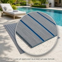 Tapis de pont de bateau auto-adhésif en mousse EVA imperméable et antidérapant pour extérieur, avec adhésif 3M, pour yachts, jet-skis et bateaux de pêche