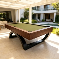 Table de billard en noyer massif, taille personnalisée, ardoise noire Jiujiang avec tiroir de rangement pour usage en club