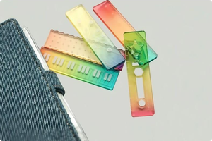 ไม้บรรทัดอะคริลิคใสลายการ์ตูนแมวแบบยาวลายคีย์เปียโนไล่เฉดสี - Product Image 4