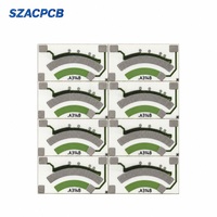 Carte de potentiomètre en céramique Si3N4 personnalisée SZACPCB avec pâte d'argent pour capteurs de position et de niveau de carburant automobiles OEM