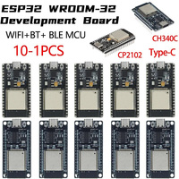 Carte de développement sans fil double cœur ESP32 WROOM-32 TYPE-C CH340C/ CP2102 WiFi + Kit de consommation d'énergie ultra-faible