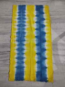 Blue & Yellow Cotton Dye Printed Waffle <b>Towel</b> Handwoven Cotton <b>Kitchen</b> <b>Towels</b> Multicolour Earth tone Stripes Wholesale Price - Product Image 5