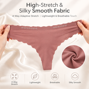 Culottes <span class=keywords><strong>string</strong></span> invisibles pour <span class=keywords><strong>femme</strong></span>, taille basse, effet ventre plat, respirantes, anti-frottement, pour le quotidien et l'été - Product Image 2