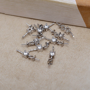 Support vide multifonctionnel en argent S925 pour perles et bijoux, idéal pour la création de bijoux DIY avec perles et jade - Product Image 4