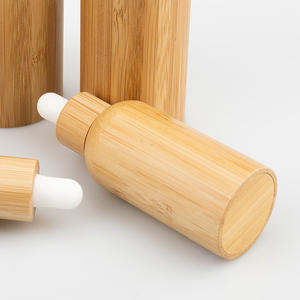Vietnam WeWood Bouchon à vis en bambou Flacon compte-gouttes en verre 10ml 20ml 30ml 50ml 100ml Couvercles d'huile essentielle Bouchons et fermetures - Product Image 6