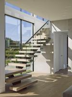 PRIMA Hochwertige Luxuriöse Moderne Holz-Glas-Treppengeländer Maßgefertigte Geschwungene Treppe für Häuser