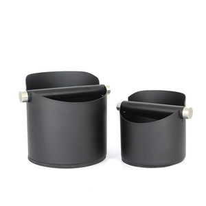 Scatola per la raccolta della schiuma del caffè in acciaio inossidabile con logo laser gratuito e base rigida - Product Image 6