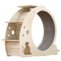 Roulette d'exercice silencieuse en bois et sisal écologique personnalisée pour chats d'intérieur de petite taille – Vente en gros