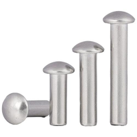 Rivets à tête ronde en acier au carbone zingué