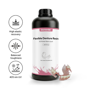 Résine d'impression 3D pour prothèses dentaires flexibles 1KG pour prothèses amovibles temporaires - Product Image 2