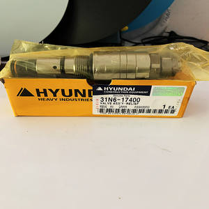 Para R210lc7 R290lcBuena calidad <span class=keywords><strong>Hyundai</strong></span> 31n6-17400 Válvula de acero amarillo Assy-relief Pieza de repuesto de excavadora <span class=keywords><strong>Hyundai</strong></span> original genuina - Product Image 2