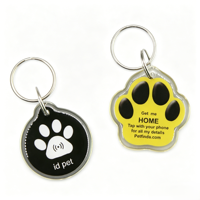 Étiquette d'identification pour animaux de compagnie en époxy NFC, anti-perte, étiquette intelligente pour chien et chat, étiquette RFID personnalisée en usine pour l'identification des animaux