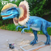 CET-DI6 Dinosaure robotique animatronique réaliste de haute qualité et grandeur nature pour les parcs à thème intérieurs/extérieurs, les centres commerciaux et les espaces publics