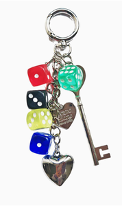 Bolsa colgante creativo colorido <span class=keywords><strong>destino</strong></span> dados cadena llavero DIY Premium bolsa colgante venta al por mayor Retro personalidad - Product Image 3