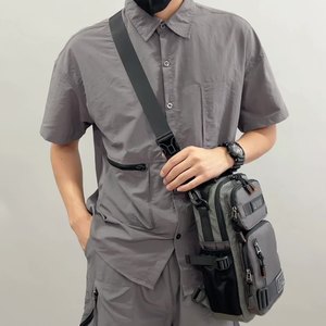 <span class=keywords><strong>Sac</strong></span> Poitrine d'Extérieur pour <span class=keywords><strong>Homme</strong></span> Simple et Polyvalent, <span class=keywords><strong>Sac</strong></span> à <span class=keywords><strong>Bandoulière</strong></span> Grande Capacité Multifonctionnel - Product Image 6