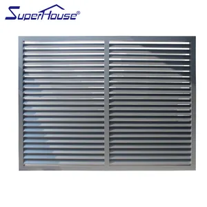 Superhouse Easy Operation Metal Door Large Glass Louvered Windows At The Wholesale Price