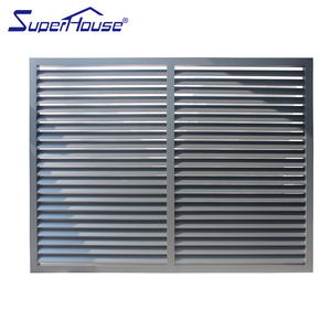 Superhouse Dễ Dàng Hoạt Động Kim Loại Điện Nhôm Bão Tác Động Kính Louvered Cửa Chớp Cửa Sổ - Product Image 1