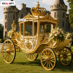 Exclusiva Carruaje Real de Caballos para Bodas Europeas, de la Mejor Calidad, para Exteriores, Navidad - Product Image 4