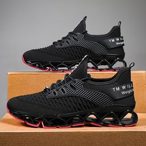 Zapatillas Deportivas Casuales <span class=keywords><strong>de</strong></span> Malla para Hombre, Estilo Blade, Transpirables, Color Sólido, Talla Grande 48, Color Coco, Directo <span class=keywords><strong>de</strong></span> Fábrica 2026 - Product Image 2