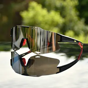 Outdoor Glas Gafa Täglich gebrauchte Sonnenbrille Fahrrad Radfahren PC Starke Linse Sport Sonnenbrille Brille