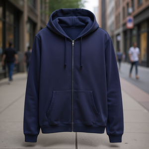 Sudadera con Capucha para Hombre Reklo Industries, Impresión Personalizada, Cierre Completo, Sudadera con Capucha para Invierno, Corte Holgado, 100% Algodón, Servicio OEM ODM - Product Image 2