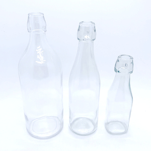 Vente en gros Bouteilles en verre scellées à boucle pivotante de 150ml 200ml 300ml 500ml 1l 1000ml Bocal en verre - Product Image 3