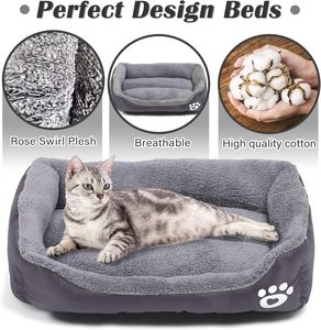 High Quality New Breathable <b>Dog</b> <b>Sofa</b> Bed Dual Use Double Sided Pet Beds Accessories <b>Dog</b> Nest Large Rectangle Pet Cat Beds - Product Image 2