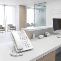 Téléphone d'hôtel H4 pour chambre d'hôtes, téléphone IP VoIP SIP, Wi-Fi double bande 6, 5 touches programmables, USB-A, icônes de touches personnalisables
