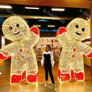 Iluminación Navideña con Figura de Hombre de Jengibre para Calles Temáticas, Promociones Comerciales y Celebraciones Festivas - Product Image 3