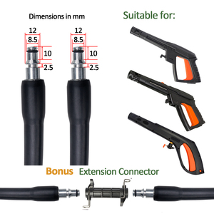 Connecteur d'extension de tuyau pour <span class=keywords><strong>nettoyeur</strong></span> <span class=keywords><strong>haute</strong></span> <span class=keywords><strong>pression</strong></span>, <span class=keywords><strong>adaptateur</strong></span> de raccord de tuyau pour <span class=keywords><strong>nettoyeur</strong></span> à jet <span class=keywords><strong>haute</strong></span> <span class=keywords><strong>pression</strong></span> - Product Image 5