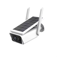 Caméra solaire de surveillance extérieure étanche WiFi IP 360° avec ampoule de sécurité CCTV, caméra PTZ, audio bidirectionnel et carte SD