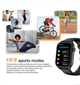 <span class=keywords><strong>Reloj</strong></span> <span class=keywords><strong>Inteligente</strong></span> Z145 con Pantalla Táctil HD de 1.83 Pulgadas, Monitor de Frecuencia Cardíaca, Monitor de Salud, Más de 123 Modos Deportivos, Resistente al Agua para Hombres y Mujeres, <span class=keywords><strong>Reloj</strong></span> <span class=keywords><strong>Inteligente</strong></span> Personalizable - Product Image 5