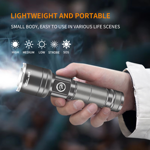 Fonjue <span class=keywords><strong>2025</strong></span> New Đèn Pin Tùy Chỉnh Túi 800 <span class=keywords><strong>Lumens</strong></span> Đuốc Dài Cao Laser Gun Nhỏ Có Thể Sạc Lại Đèn Pin - Product Image 2