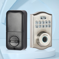 Cerradura electrónica inteligente biométrica para puerta delantera de casa, código de huellas dactilares, cerraduras inteligentes, cerradura de puerta inteligente antirrobo de alta seguridad