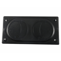 Outlet ganda terintegrasi, pemanas omnidirectional Universal Outlet udara untuk mesin konstruksi modifikasi kendaraan 196*97mm