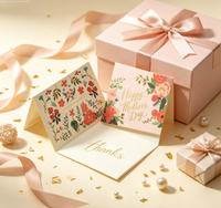 Cartes de Noël YUNJI en gros, cartes d'anniversaire, impression numérique, estampage à chaud, carton couché, cadeau personnalisé, remerciement