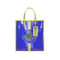 Sac fourre-tout personnalisable en PVC transparent, style bonbon, tendance, mignon, pour la plage et le shopping