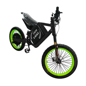 Vélo électrique pour adulte, vente directe d'usine, best-seller, moteur 8000W, pneus larges de 19 pouces, batterie lithium 72V 6 vitesses, autonomie 60 km - Product Image 4