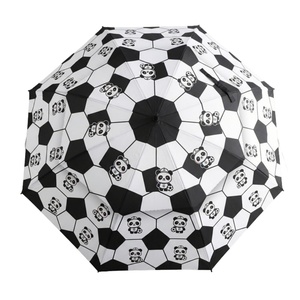 Venta de Fábrica, Paraguas de Golf Grandes de 32 Pulgadas con Logotipo Personalizado, Doble Capa, Impresión por Transferencia Térmica, Diseño de Panda Adorable, Paraguas Rectos - Product Image 2