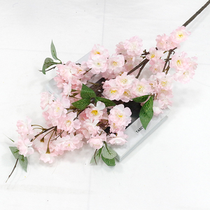 بيع بالجملة 4 شوك ساكورا كثيفة ينبع فروع أزهار الكرز الاصطناعي لديكور الزفاف شنقا زهر الكروم الزهور وهمية - Product Image 5