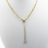 BMZ 2025 18K Nouveautés Cube Box Link Collier 45 + 5*0.4 cm Fin Chaîne Tendance